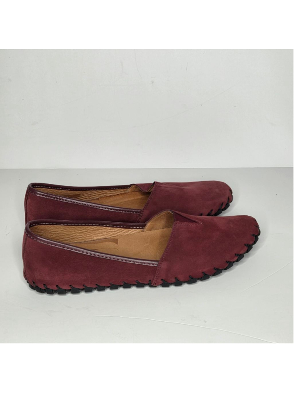 Spring Step Kathaleta Bordeaux Suede Burgundy Loafers Women's Size 41 US 9.5- 10 - Picture 5 of 13